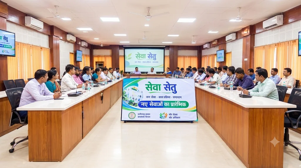 नई शासकीय सेवाओं को सेवा सेतु पोर्टल के माध्यम से ऑनलाइन संचालित करने दिया प्रशिक्षण